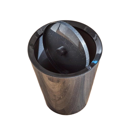 Black Kitchen Trash Bin