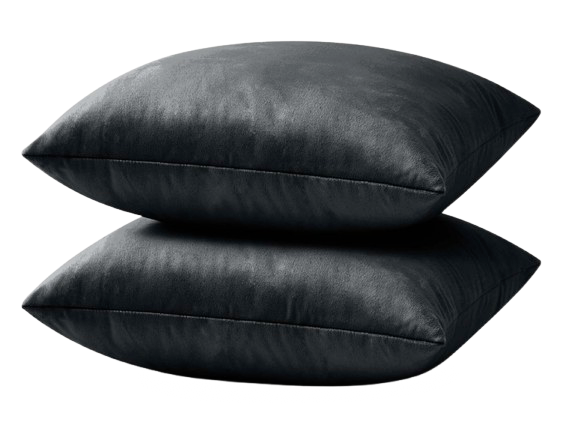 Filled Black Cushion (40x40 cm)