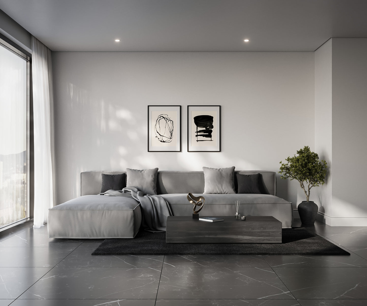 Abstract Motion Wall Art (70x50 cm)