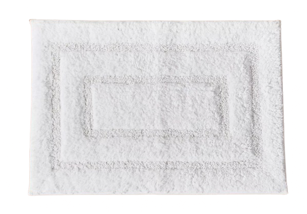 Cotton Bath Mat – White