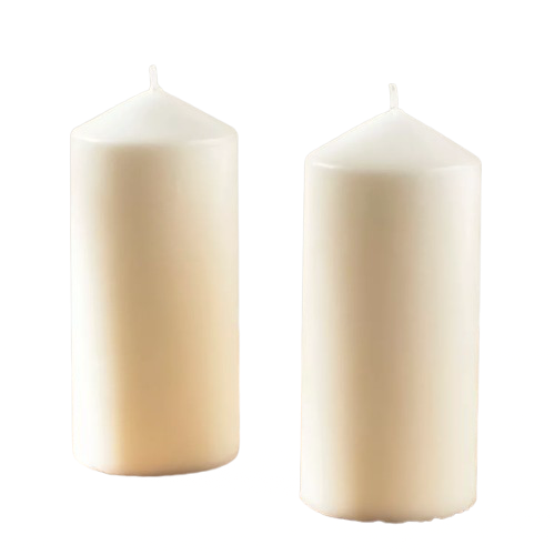 Candles (2 Pillar Candles Unscented)