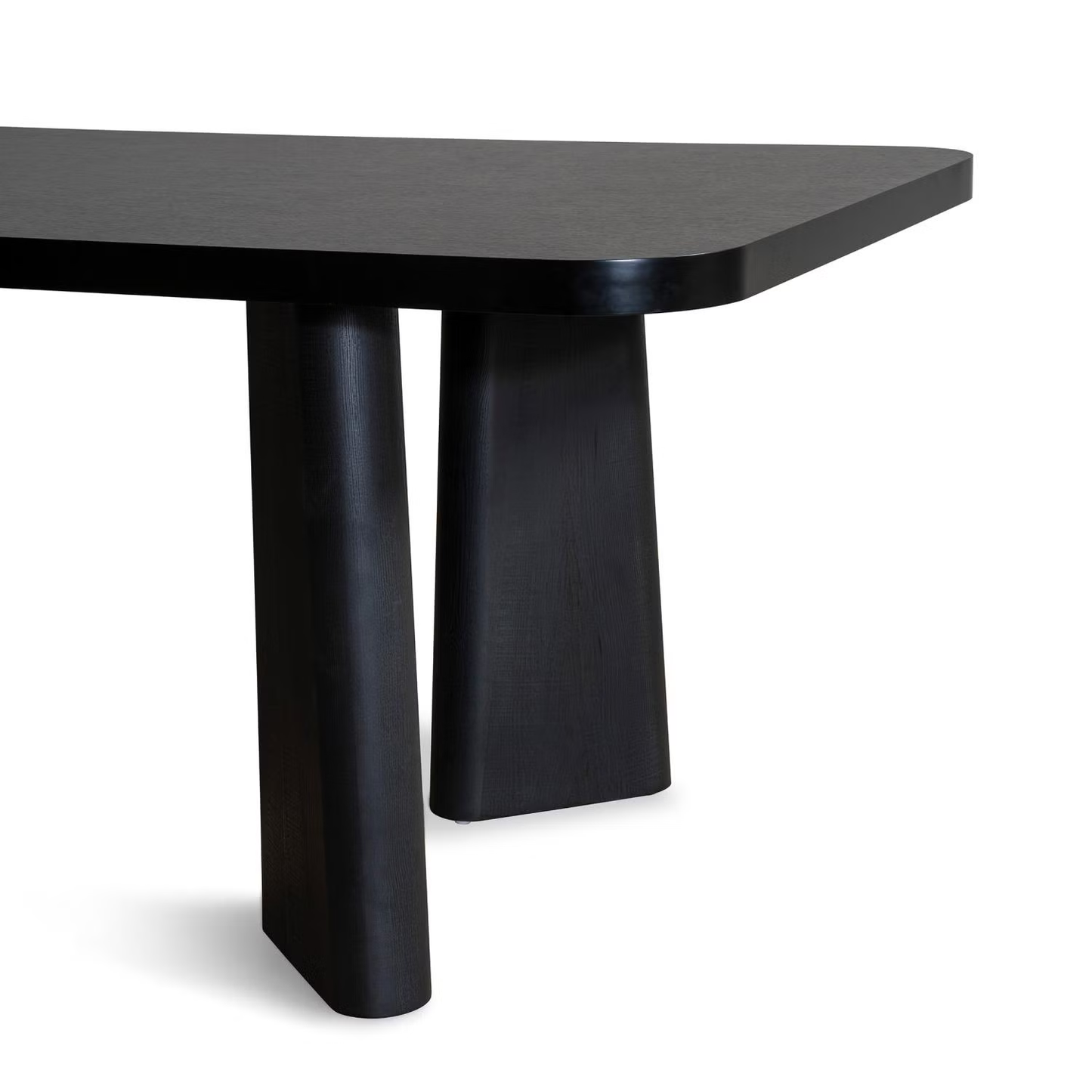 6-Seater Rectangular Dining Table – Black (220x100 cm)