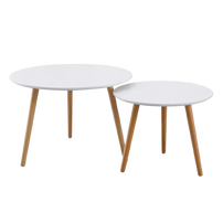 2-Piece Round Coffee Table Set