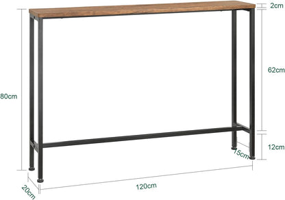 Wooden Finish Console Table (120 cm)