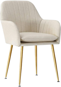 Dining Chair - Beige & Gold