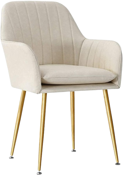 Dining Chair - Beige & Gold
