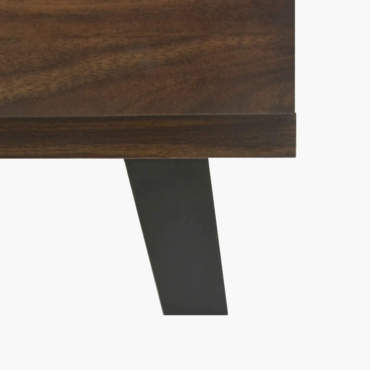 6-Drawer Wooden Dresser – Dark Walnut (120x74 cm)