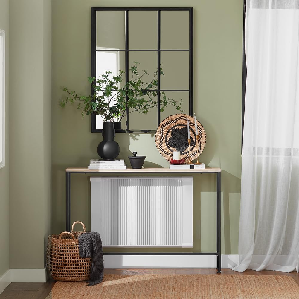 Slim Console Table – Black and Beige (120 cm)
