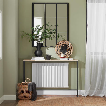 Slim Console Table – Black and Beige (120 cm)
