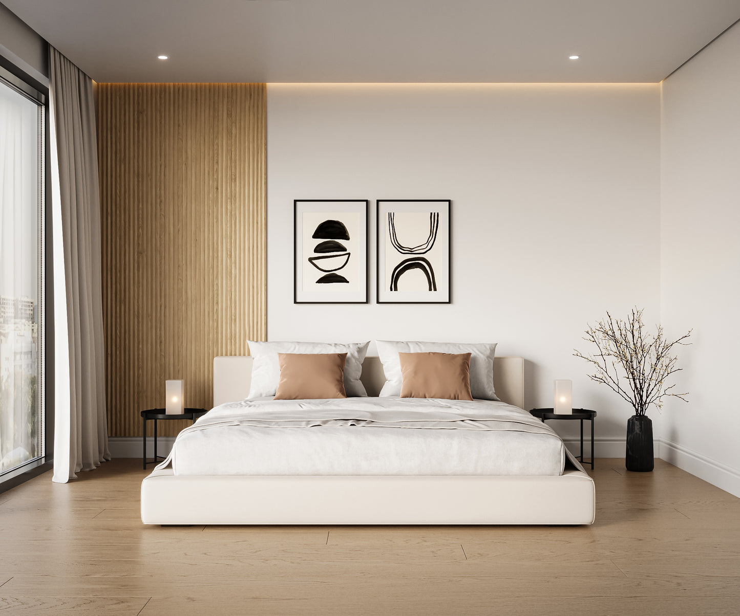 Geometric Flow Wall Art (70x50 cm)