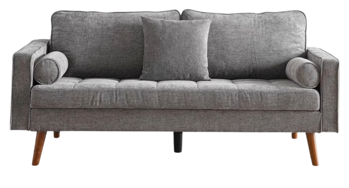Modern 3-Seater Sofa – Dark Grey