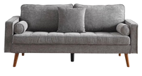 Modern 3-Seater Sofa – Dark Grey