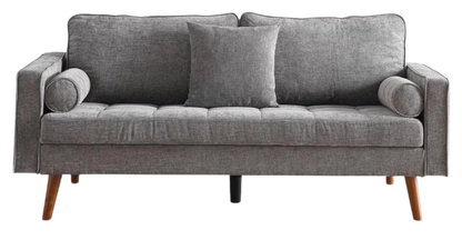 Modern 3-Seater Sofa – Dark Grey