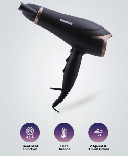 Geepas Hair Dryer (Black)