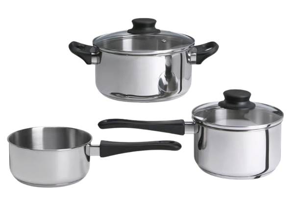 Cookware Set (5pcs Stainless Steel)
