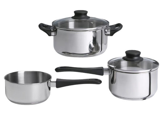 Cookware Set (5pcs Stainless Steel)