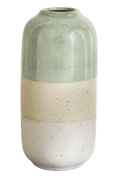 Ceramic Decorative Vase – Pastel Green Finish (23 cm)