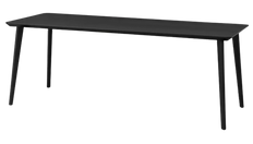 6-Seater Rectangular Dining Table – Black (220x78 cm)