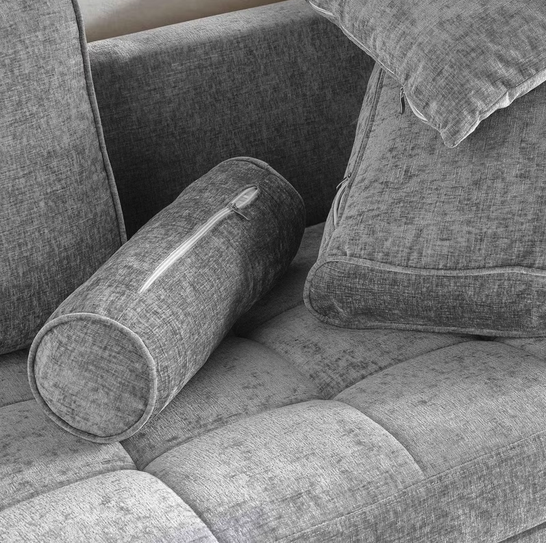 Modern 3-Seater Sofa – Dark Grey