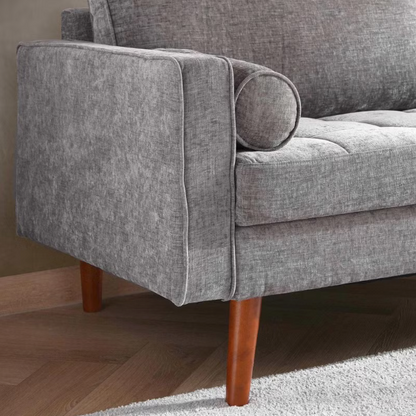 Modern 3-Seater Sofa – Dark Grey
