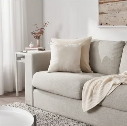 Filled Beige Cushion (40x40 cm)