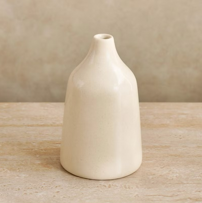 White Ceramic Vase – Narrow Neck