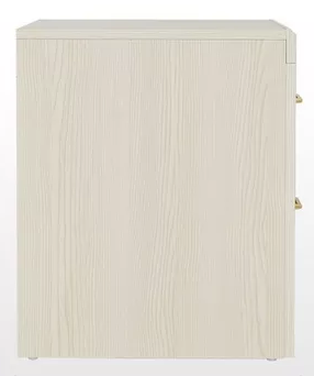 White 2-Drawer Nightstand