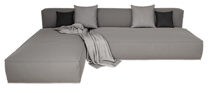 L-Shape Sofa - Dark Grey
