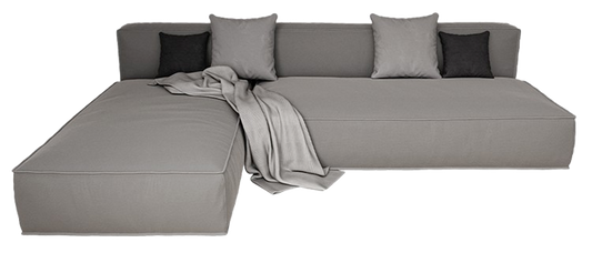 SOFA L-SHAPE - DARK GREY