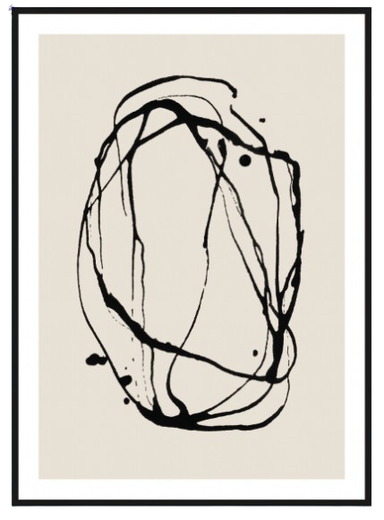 ARTWALL WITH BLACK FRAME (Design 13)