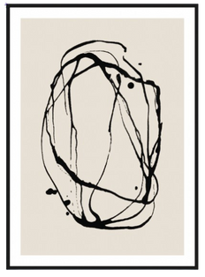 ARTWALL WITH BLACK FRAME (Design 13)