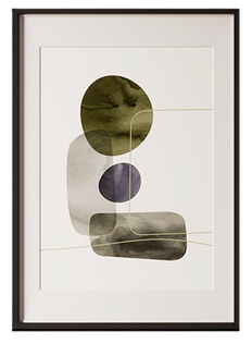 ARTWALL WITH BLACK FRAME (Design 7)