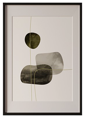 ARTWALL WITH BLACK FRAME (Design 8)