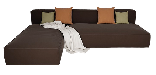 SOFA L-SHAPE - BROWN