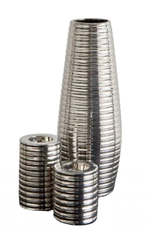 SMALL DECORATIVE VASE - METALLIC