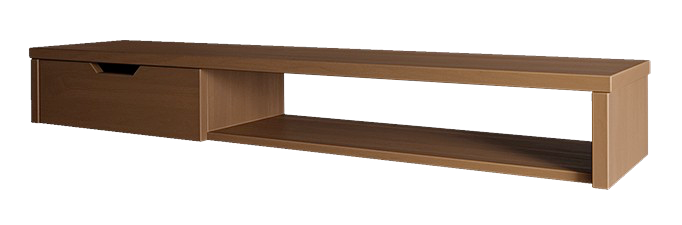 WALL TV UNIT - LIGHT BROWN
