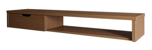 WALL TV UNIT - LIGHT BROWN