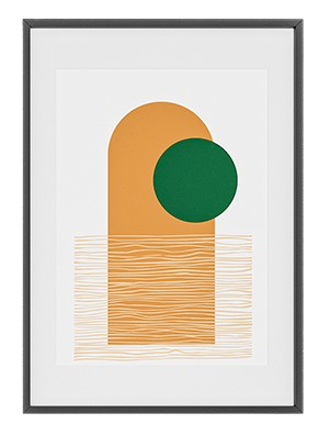 ARTWALL WITH BLACK FRAME (Design 6)
