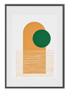 ARTWALL WITH BLACK FRAME (Design 6)