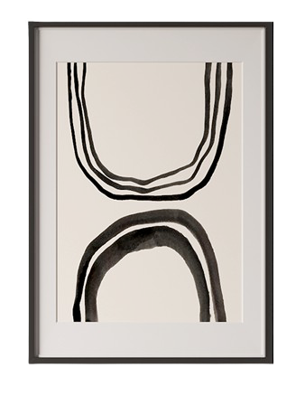 ARTWALL WITH BLACK FRAME (Design 1)