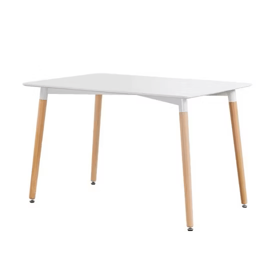 6-Seater Rectangular Dining Table - White (151 x 91 cm)