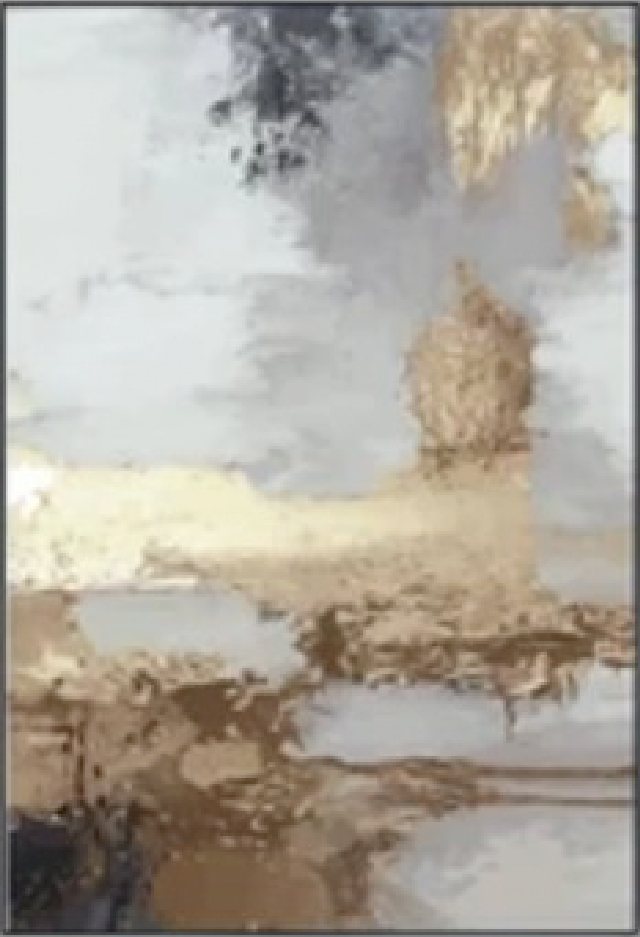 MODERN ARTWALL WITH BLACK FRAME (Design 2)