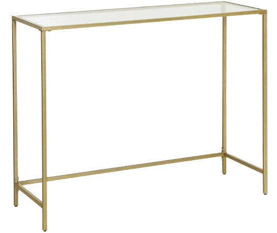 GLASS CONSOLE - GOLD