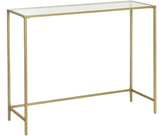 GLASS CONSOLE - GOLD