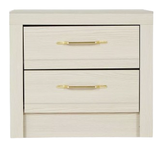 White 2-Drawer Nightstand