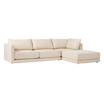 4-Seater Linen Sectional Sofa - Beige
