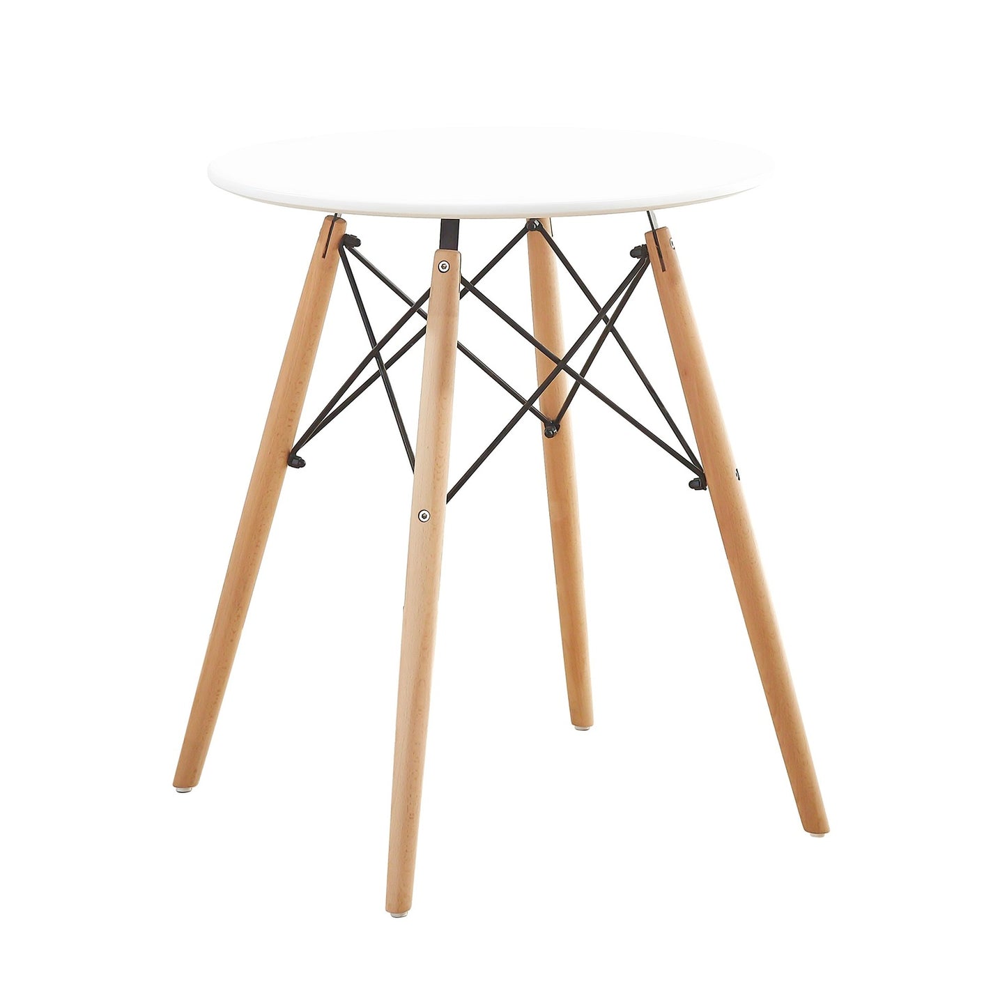 2-Seater Round Dining Table - White (80 cm)