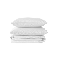 White Bedsheet Cover Set (3 pcs)