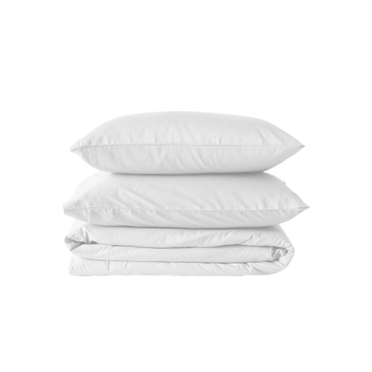 White Bedsheet Cover Set (3 pcs)