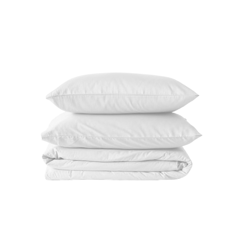 White Bedsheet Cover Set (3 pcs)